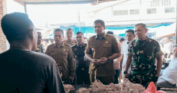 Bupati Bantaeng Uji Nurdin Tinjau Pasar Sentral