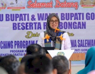 Bupati Husniah Talenrang Launching Program Gowa Sehat