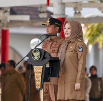 Gubernur dan Wagub Andi Sudirman-Fatmawati Rusdi Kompak Hadiri Apel Perdana Pemprov Sulsel