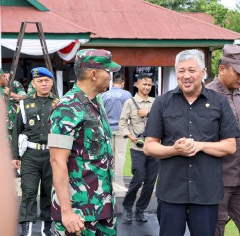 Bupati Irwan Hamid Sambut Kehadiran Pangdam XIV/Hasanuddin Mayjen TNI Windiyatno di Makodim 1404/Pinrang