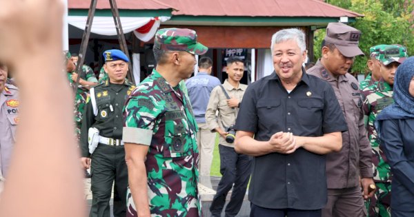 Bupati Irwan Hamid Sambut Kehadiran Pangdam XIV/Hasanuddin Mayjen TNI Windiyatno di Makodim 1404/Pinrang