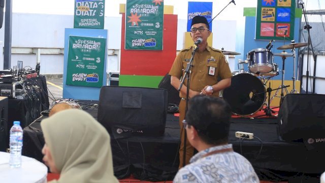 Pj Sekda Makassar Irwan Adnan Buka Event Ngabuburit di Atas Kota.