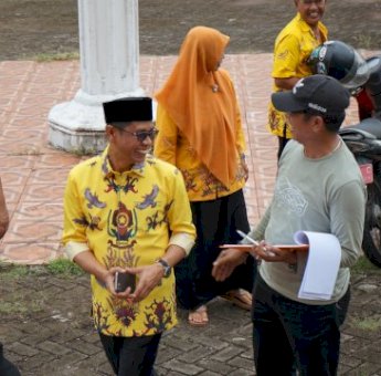 Wabup Selle Pantau Proses Pemeriksaan Fisik Kendaraan Dinas Pemkab Soppeng