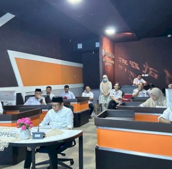 Wabup Soppeng bersama Kepala SKPD Ikuti Peluncuran IKPD MCP Tahun 2025 Secara Virtual