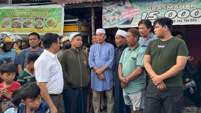 Wali Kota Parepare Tasming Hamid Kunjungi Lokasi Kebakaran.