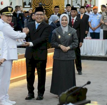 Wagub Fatmawati Rusdi Hadiri Sertijab Walikota dan Wakil Wali Kota Makasaar