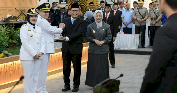 Wagub Fatmawati Rusdi Hadiri Sertijab Walikota dan Wakil Wali Kota Makasaar