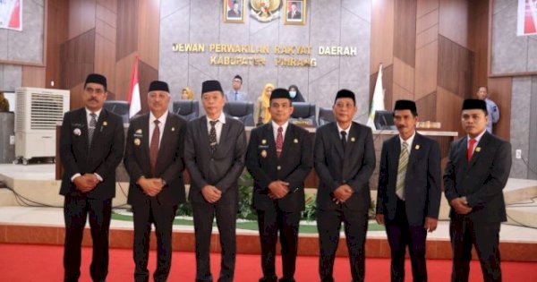 DPRD Pinrang Paripurna Sertijab dan Penyampaian Pidato Sambutan Bupati Periode 2025-2030