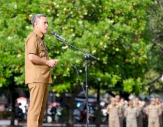 Paris Yasir Pimpin Apel dan Launching Logo Hari Jadi Jeneponto ke-162