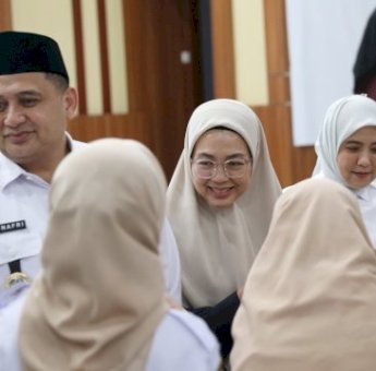 Hadiri Halal Bihalal Bersama Pendidik Makassar, Melinda Aksa: Pentingnya Kolaborasi Pendidikan dan Keluarga