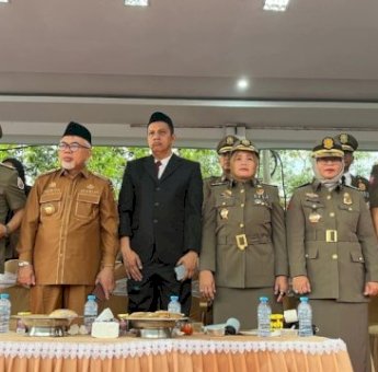 Wabup Sidrap Hadiri Peringatan HUT ke-75 Satpol PP di Wajo