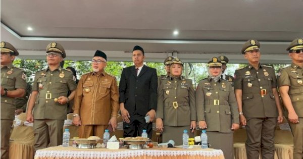 Wabup Sidrap Hadiri Peringatan HUT ke-75 Satpol PP di Wajo