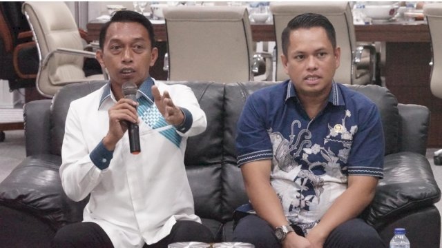 Wakil Ketua DPRD Sulsel, Sufriadi Arif, Bersama Bupati Sidrap, Syaharuddin Alrif.
