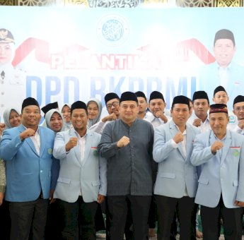 Lantik DPD BKPRMI, Munafri Minta Perkuat Peran Masjid Bina Generasi Muda