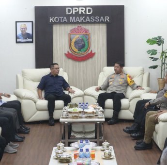 Ketua DPRD Makassar, Supratman Sambut Kunjungan Kapolrestabes Kombes Pol. Arya Perdana