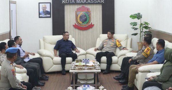 Ketua DPRD Makassar, Supratman Sambut Kunjungan Kapolrestabes Kombes Pol. Arya Perdana