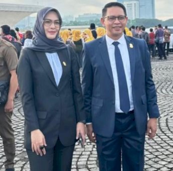 Ketua DPRD Makassar Supratman dan Ketua DPRD Sulsel Rachmatika Dewi Hadiri Pelantikan Kepala Daerah di Istana