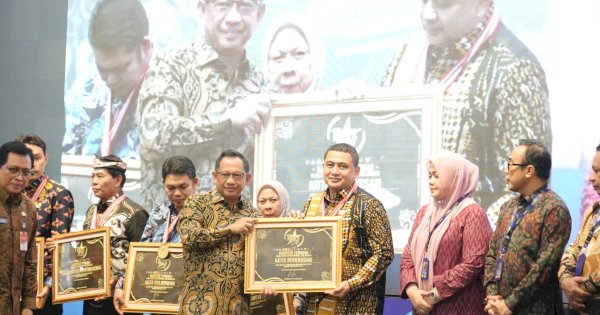 Kota Makassar Raih Penghargaan, Munafri-Aliyah Komitmen Tingkatkan Pelayanan Dasar