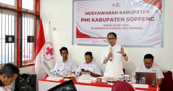 Selamat! Wabup Selle KS Dalle Terpilih Sebagai Ketua PMI Kabupaten Soppeng Periode 2025-2030