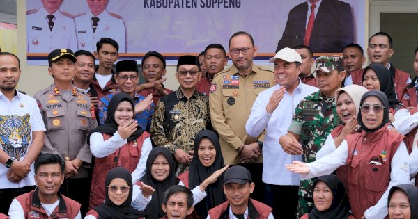 Bupati Suwardi Haseng Dampingi Sekjen Kemensos Tinjau Kesiapan Pembangunan Sekolah Rakyat di Soppeng