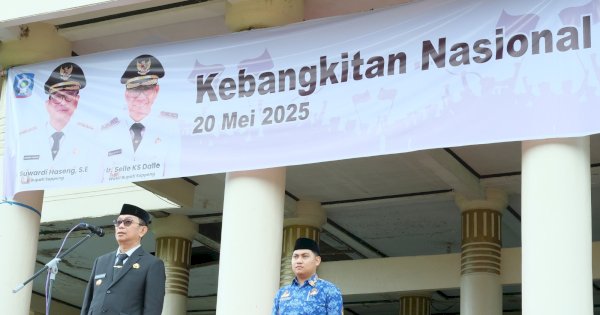 Bupati Soppeng Bertindak Selaku Inspektur Upacara Harkitnas ke-117 Tahun 2025