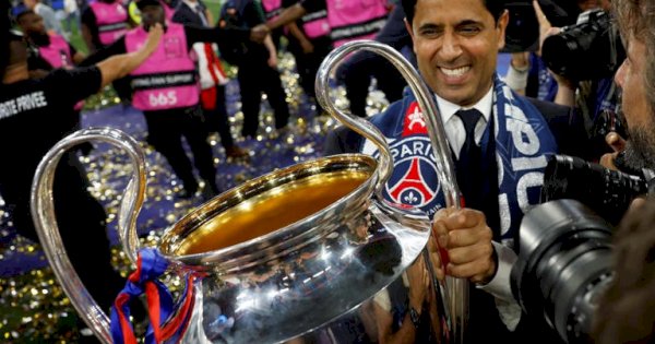 Bahagianya Nasser Al-Khelaifi Akhirnya PSG Berhasil Juara Liga Champions