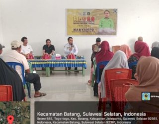 Anggota DPRD Jeneponto Haryanto Serap Aspirasi Masyarakat Kelurahan Togo-Togo