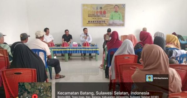 Anggota DPRD Jeneponto Haryanto Serap Aspirasi Masyarakat Kelurahan Togo-Togo
