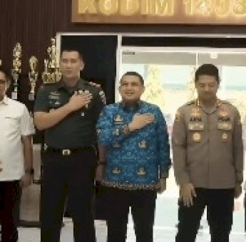 Ketua DPRD Makassar Supratman Hadiri Rapat Koordinasi Forkopimda di Kodim 1408