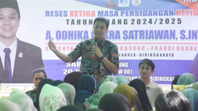 Anggota DPRD Kota Makassar, Odhika Cakra Satriawan.