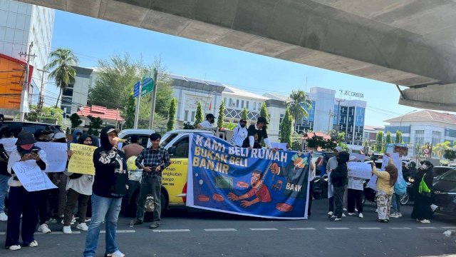 Warga Manggala Demo soal Banjir, DPRD Makassar Siapkan RDP