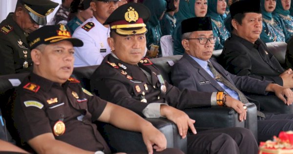 Semarak HUT Bhayangkara ke-79 di Lutim, Sekda Hadiri Upacara, Kapolres Beri Pesan Perpisahan