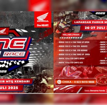 Saksikan Kejuaraan “One Make Race 2025” di Kendari, Puluhan Pembalap Siap Adu Cepat