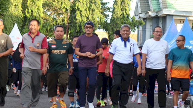 Pinrang Semarakkan Festival Dirgantara dengan Fun Run Bersama