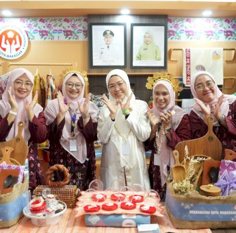 Dekranasda Makassar Hadir di Puncak HUT ke-45 Dekranas: Melinda Aksa Dorong Perajin Naik Kelas dan Perluas Pasar