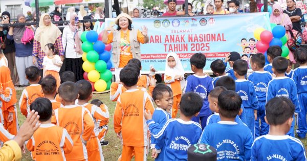 TK se-Malili Meriahkan Perayaan HAN Melalui Senam Pagi Ceria