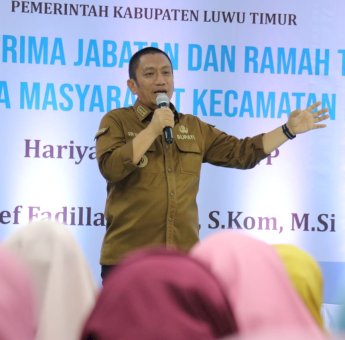 Bupati Lutim Ibas: Pelayanan adalah Nomor Satu, Masyarakat Tidak Boleh Menunggu Lama