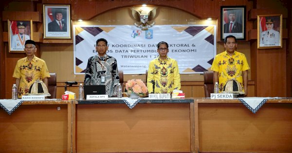 Pemkab Soppeng dan BPS Gelar Rakor Data Sektoral Ekspor Pertumbuhan Ekonomi Triwulan I 2025