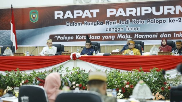 Rapat Paripurna dalam rangka memperingati Hari Ulang Tahun (HUT) ke-23 Kota Palopo