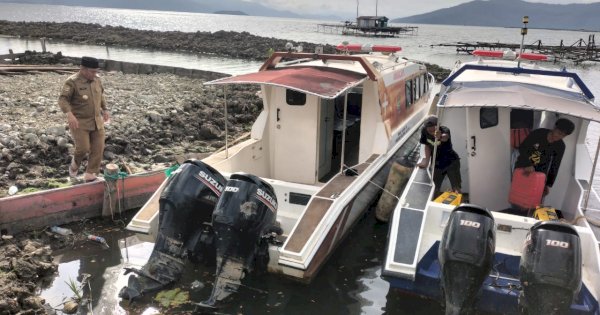 Bupati Lutim Ibas Tinjau Kondisi Ambulans Danau di Desa Bantilang
