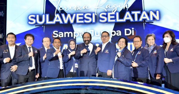 Tutup Rakernas Nasdem di Makassar, Surya Paloh Berulang Kali Sanjung RMS dan Fatmawati