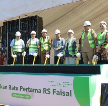 Munafri Dampingi JK Letakkan Batu Pertama di RS Islam Faisal