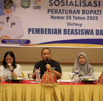 Bupati Lutim Ibas Sosialisasikan Perbup Beasiswa Daerah di Kota Palopo dan Makassar