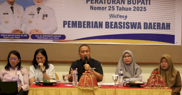 Bupati Lutim Ibas Sosialisasikan Perbup Beasiswa Daerah di Kota Palopo dan Makassar