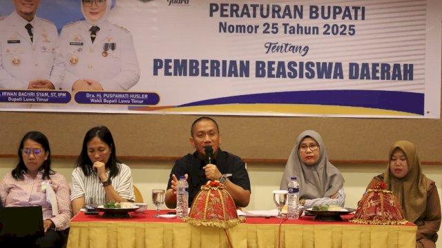 Bupati Lutim Ibas Sosialisasikan Perbup Beasiswa Daerah di Kota Palopo dan Makassar