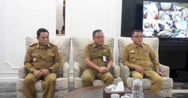 Kaban Kesbangpol Makassar Dampingi Wali Kota Munafri Terima Courtesy Call Taruna AAL