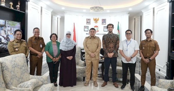 Kepala Kesbangpol Makassar Dampingi Wali Kota Terima Audiensi IOM Bahas Program CCF