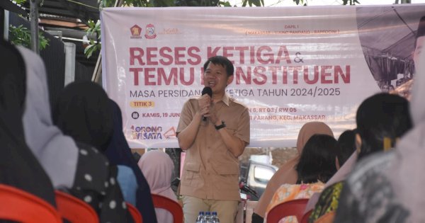 Waka DPRD Makassar Eric Horas Tekankan Pendidikan Layak untuk Semua saat Reses di Maccini Parang