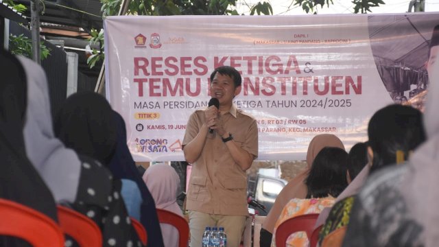 Waka DPRD Makassar Eric Horas Tekankan Pendidikan Layak untuk Semua saat Reses di Maccini Parang