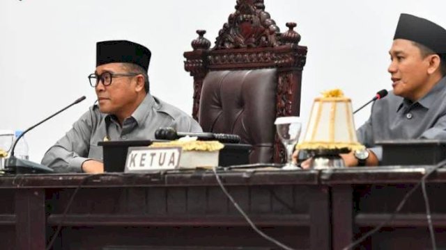 Ketua DPRD Lutra Husain Pimpin Rapat Paripurna Penandatanganan Nota KUA dan PPAS Perubahan 2025